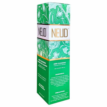 NEUD Deep Cleansing Foaming Face Cleanser With Activated Charcoal and Aloe Vera - 150 ml
