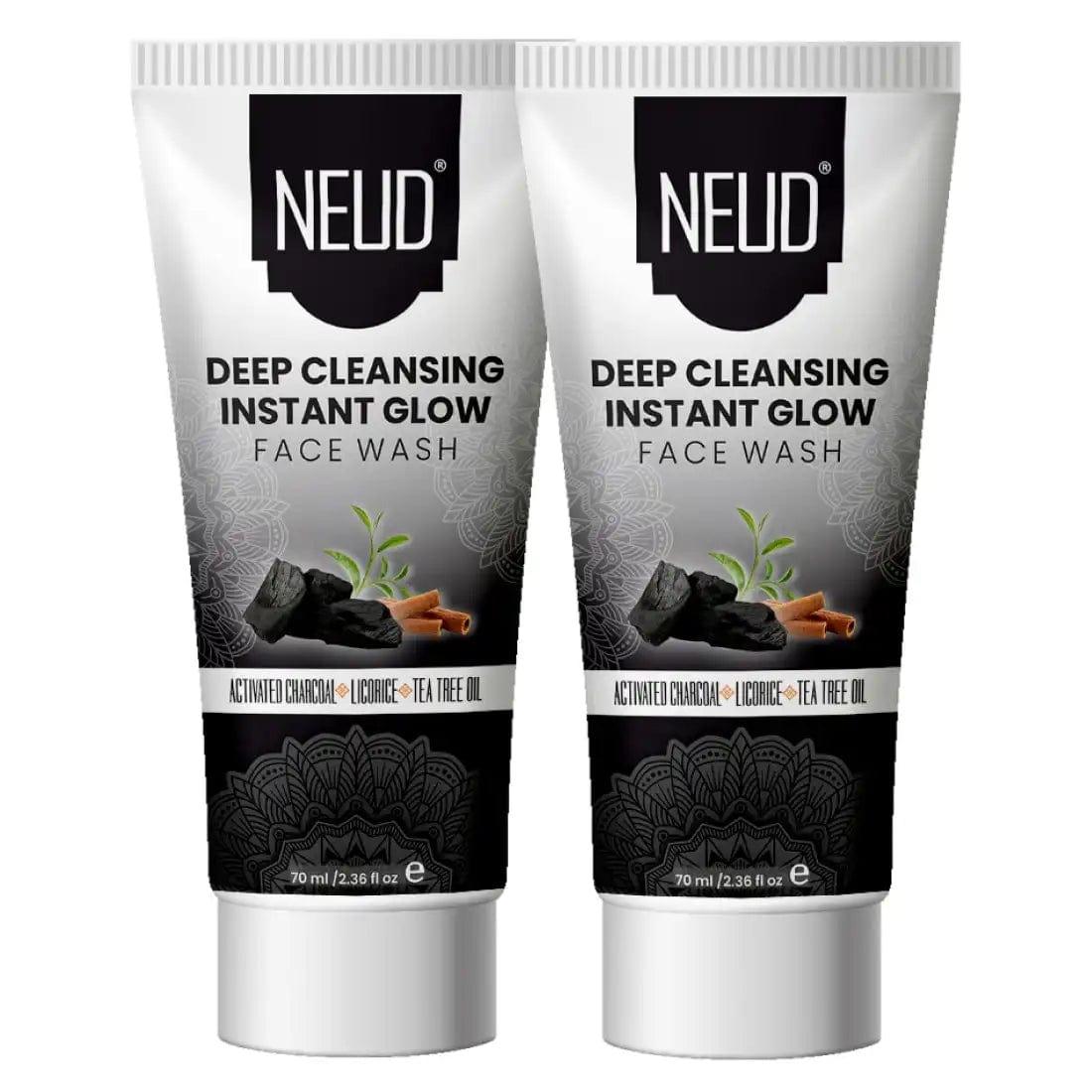 Buy 2 Packs NEUD Deep Cleansing Instant Glow Face Wash for Men and Women - 70ml