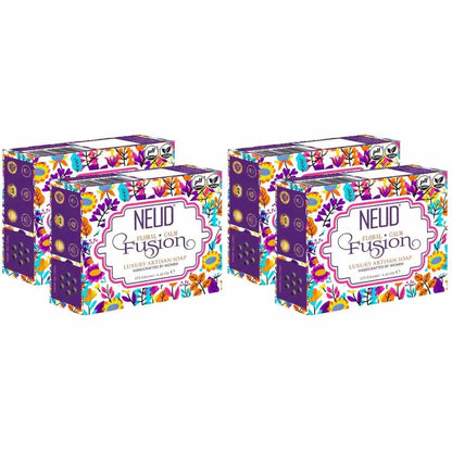 Buy 4 Packs NEUD Floral Calm Fusion Luxury Artisan pH Balanced Handmade Soap 125g Each With Sugandha, Mogra and Patchouli - everteen-neud.com