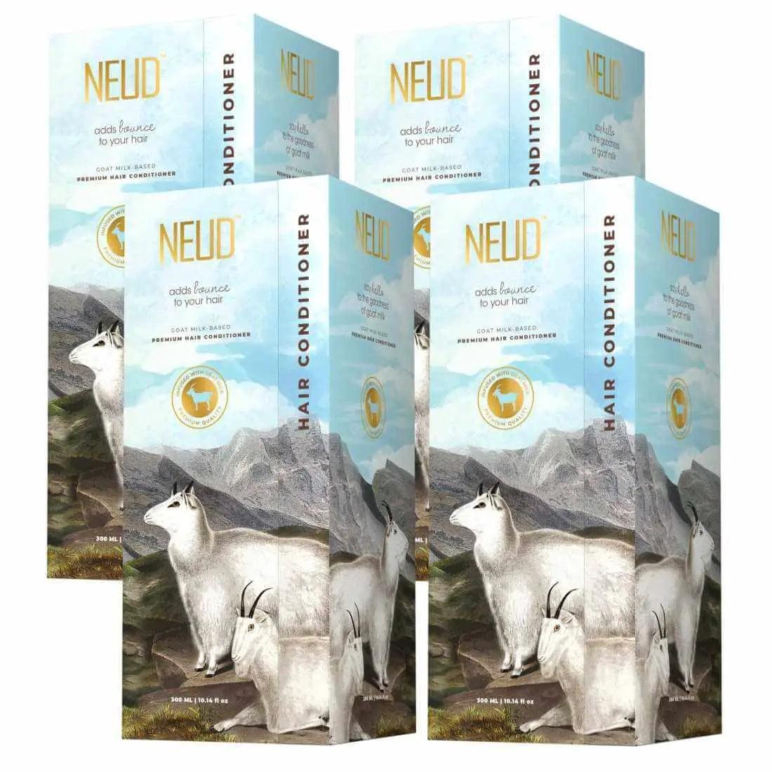 NEUD Goat Milk Hair Conditioner for Men & Women - 300 ml with Free Zipper Pouch 8903540012118