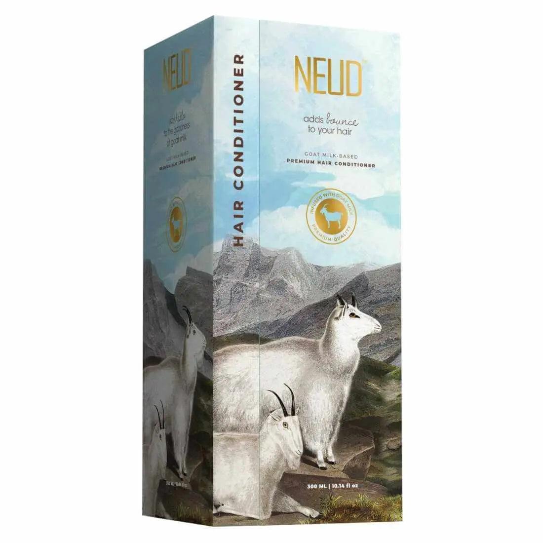 NEUD Goat Milk Hair Conditioner for Men & Women - 300 ml with Free Zipper Pouch 8906116280294