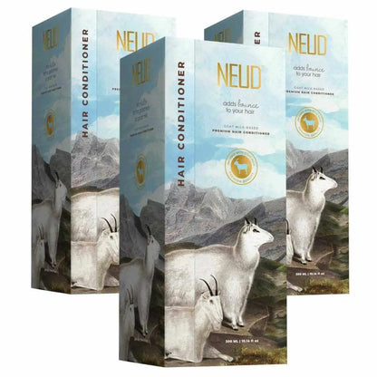 NEUD Goat Milk Hair Conditioner for Men & Women - 300 ml with Free Zipper Pouch 8903540012101