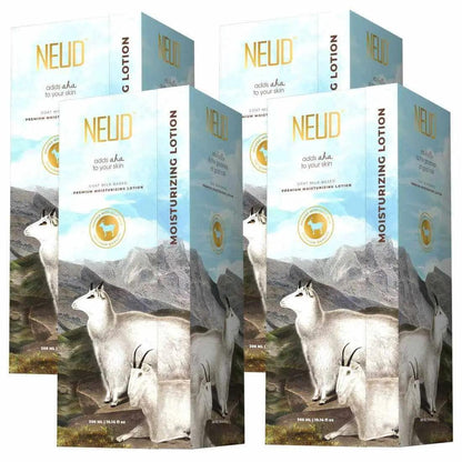 NEUD Goat Milk Moisturizing Lotion for Men & Women - 300 ml with Free Zipper Pouch 8903540012057