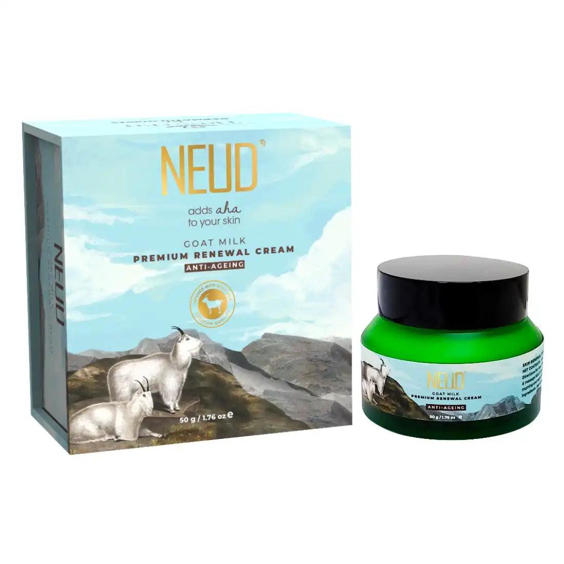 Buy 1 Pack NEUD Goat Milk Premium Skin Renewal Cream 50g for Men and Women - everteen-neud.com