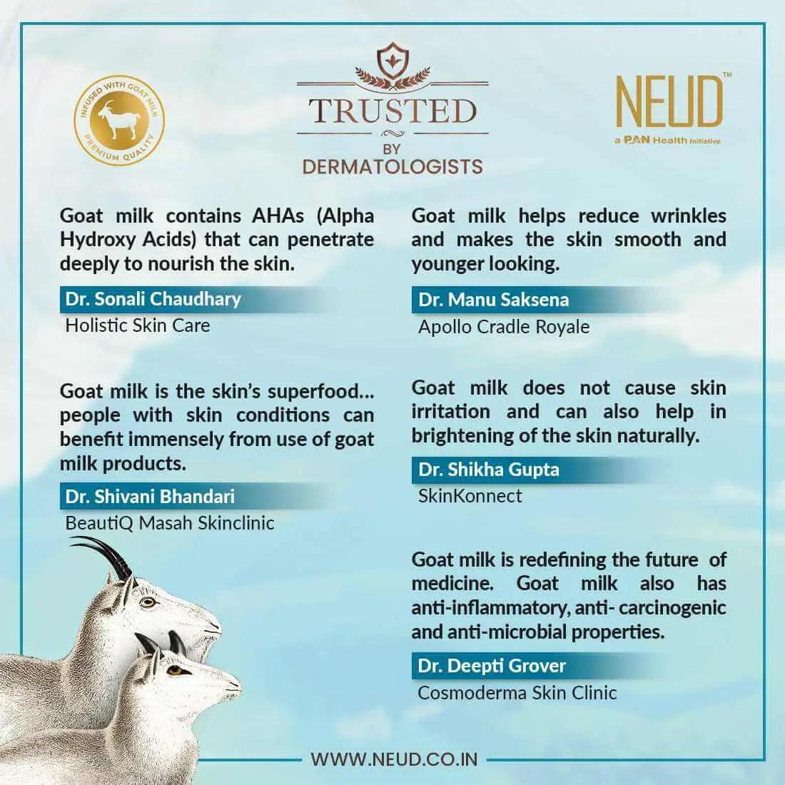 NEUD Goat Milk Premium Skin Renewal Cream for Men & Women - 50 g