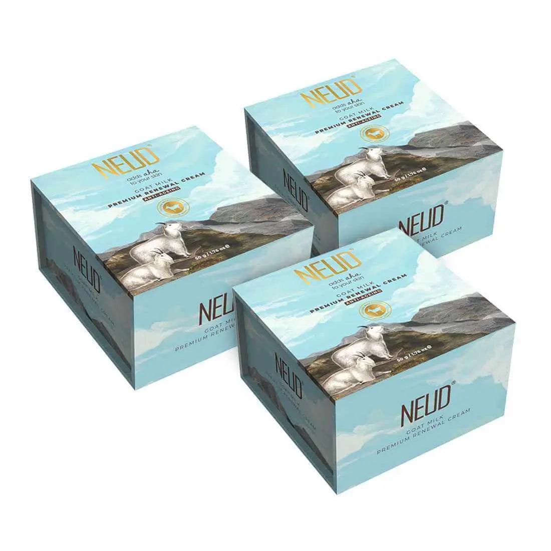 NEUD Goat Milk Premium Skin Renewal Cream for Men & Women - 50 g 9559682300782