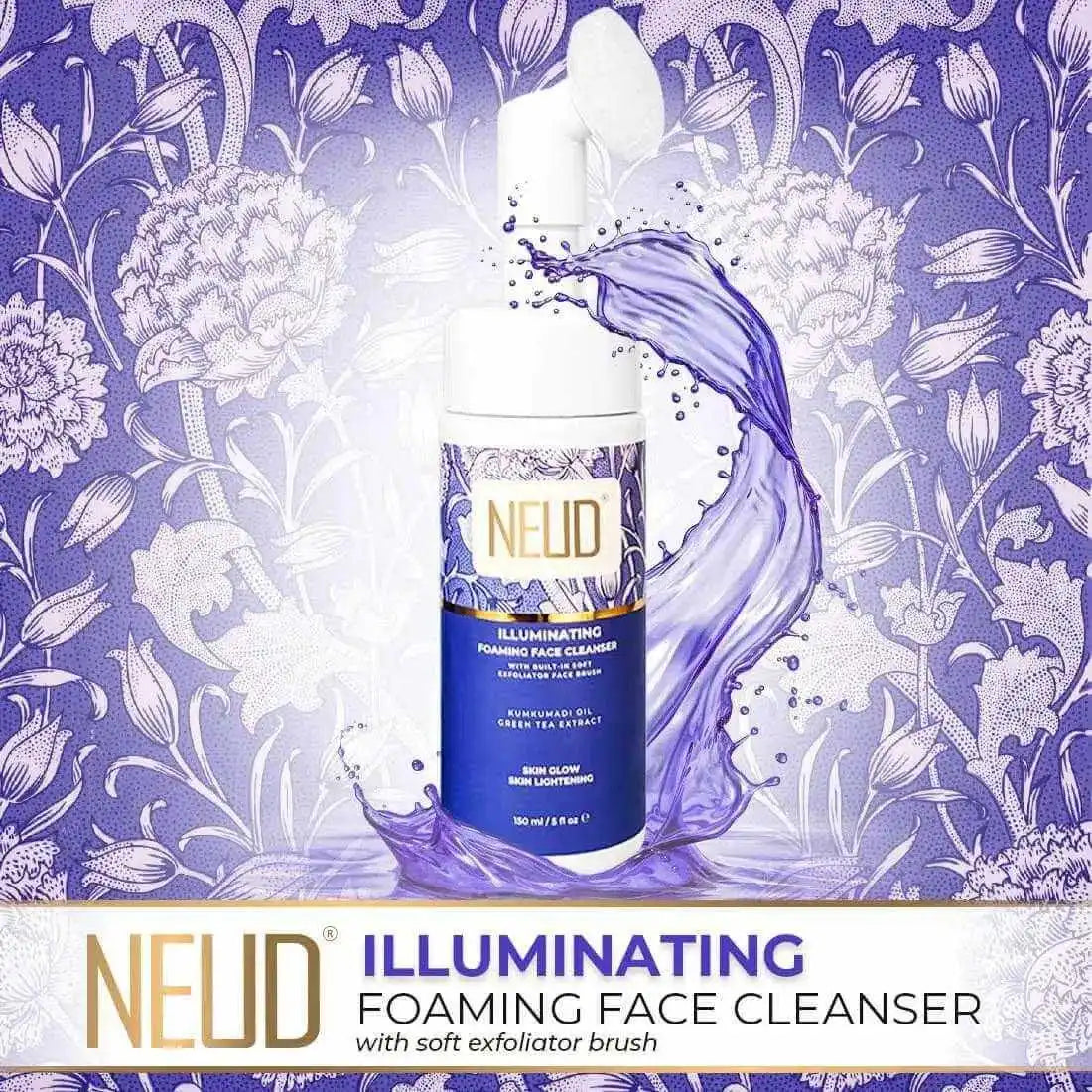 NEUD Illuminating Foaming Face Cleanser mit Kumkumadi-Öl und grünem Tee - 150 ml