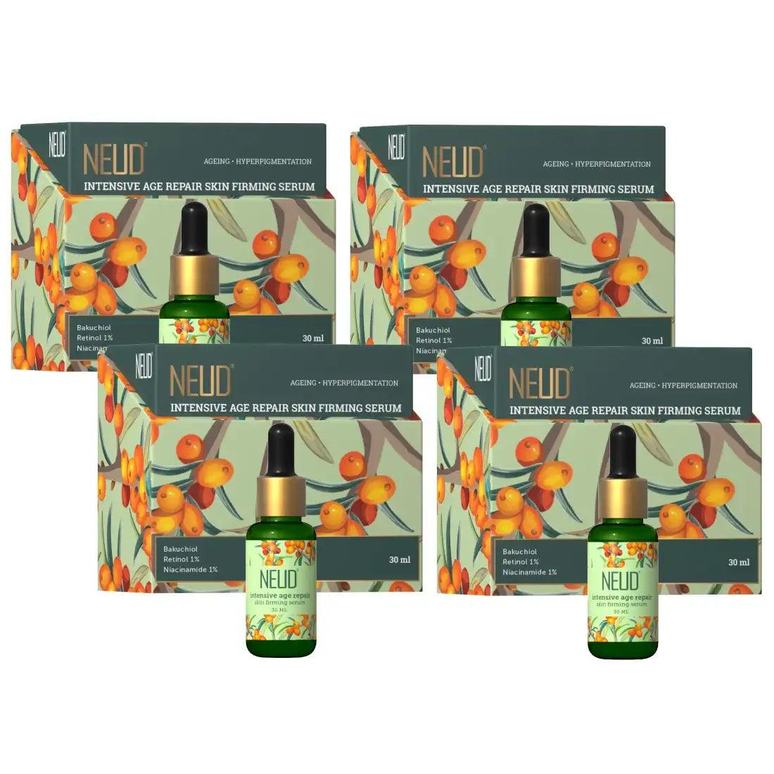 Buy 4 Packs NEUD Intensive Age Repair Skin Firming Serum 30ml With Retinol, Niacinamide and Bakuchiol - everteen-neud.com