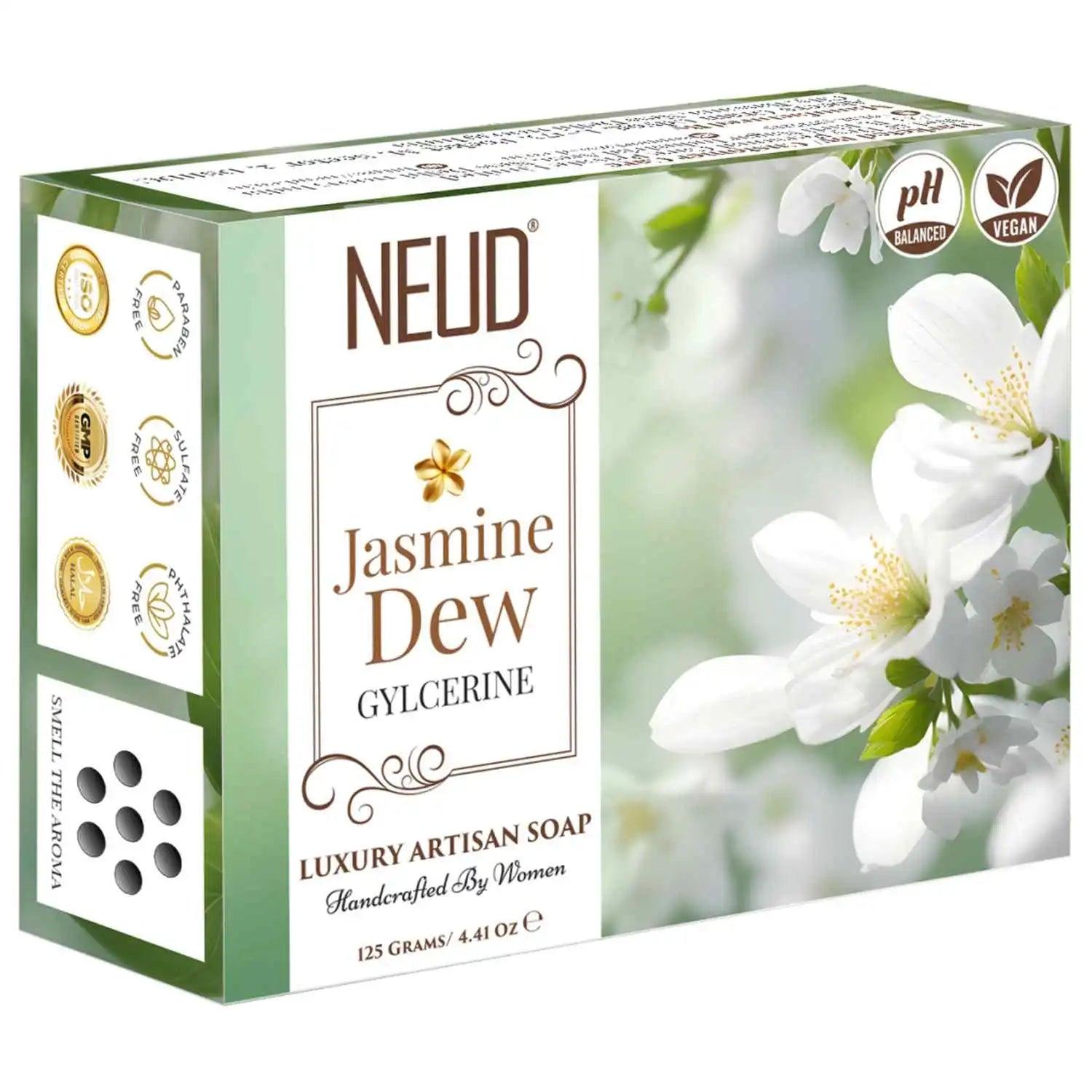 Buy 1 Pack NEUD Jasmine Dew Glycerine Luxury Artisan pH-Balanced Handmade Soap 125g - everteen-neud.com