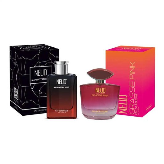 NEUD Luxury Perfume Combo: Manhattan Hills for Men and Grasse Pink for Women - Official Brand Store: everteen | NEUD | Nature Sure | ManSure