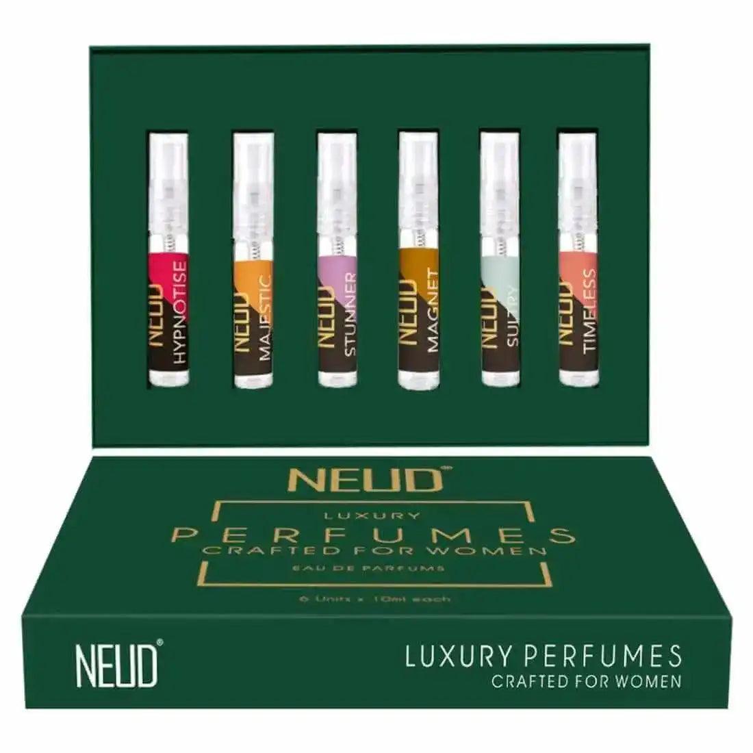 NEUD Luxury Perfumes for Women Long Lasting EDP - 6 Vials x 10ml Each - everteen-neud.com