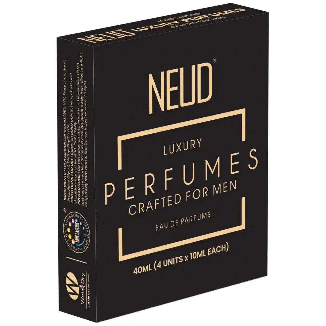 Buy 1 Pack NEUD Luxury Pocket Perfumes 4x10ml Gift Set for Men - Long Lasting Eau de Parfum - everteen-neud.com