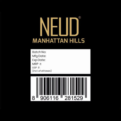 NEUD Manhattan Hills Luxury Perfume 100ml for Men - Shipped Worldwide From India