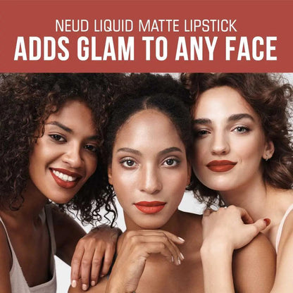 NEUD Matte Liquid Lipstick Combo - Peachy Pink and Jolly Coral With Two Lip Gloss Free 7419870411992