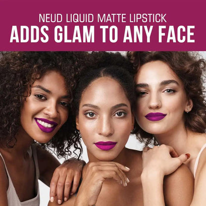 NEUD Matte Liquid Lipstick Combo - Peachy Pink and Mauve-a-Licious With Two Lip Gloss Free 7419870483173