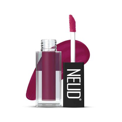 NEUD Matte Liquid Lipstick Mauve-a-licious with Jojoba Oil, Vitamin E and Almond Oil - Smudge Proof 12-hour Stay Formula with Free Lip Gloss