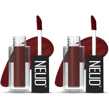 Buy 2 Packs NEUD Matte Liquid Lipstick Mocha Brownie with Jojoba Oil, Vitamin E and Almond Oil - Smudge Proof 12-hour Stay Formula with Free Lip Gloss - everteen-neud.com