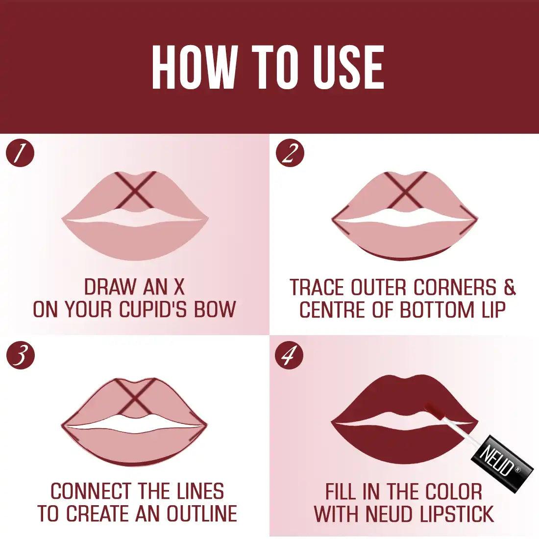 Using NEUD Matte Liquid Lipstick Mocha Brownie Is Super Easy With One Stroke Applicator - everteen-neud.com