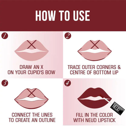 Using NEUD Matte Liquid Lipstick Mocha Brownie Is Super Easy With One Stroke Applicator - everteen-neud.com