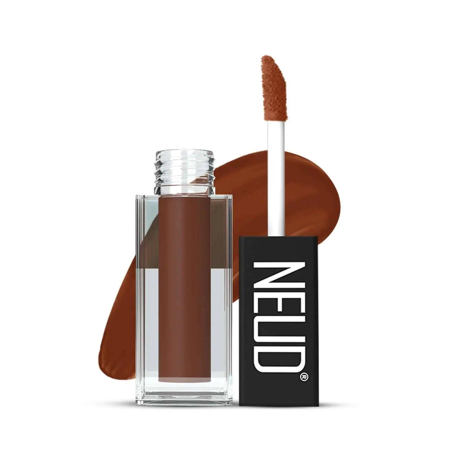 NEUD Matte Liquid Lipstick Oh My Coco with Jojoba Oil, Vitamin E and Almond Oil - Smudge Proof 12-hour Stay Formula with Free Lip Gloss 8906116281161