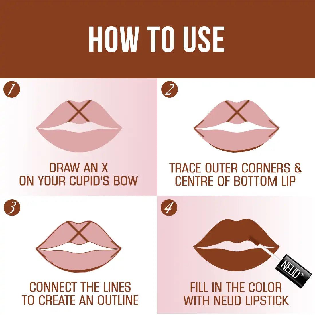 Using NEUD Matte Liquid Lipstick Oh My Coco Is Super Easy With One Stroke Applicator - everteen-neud.com