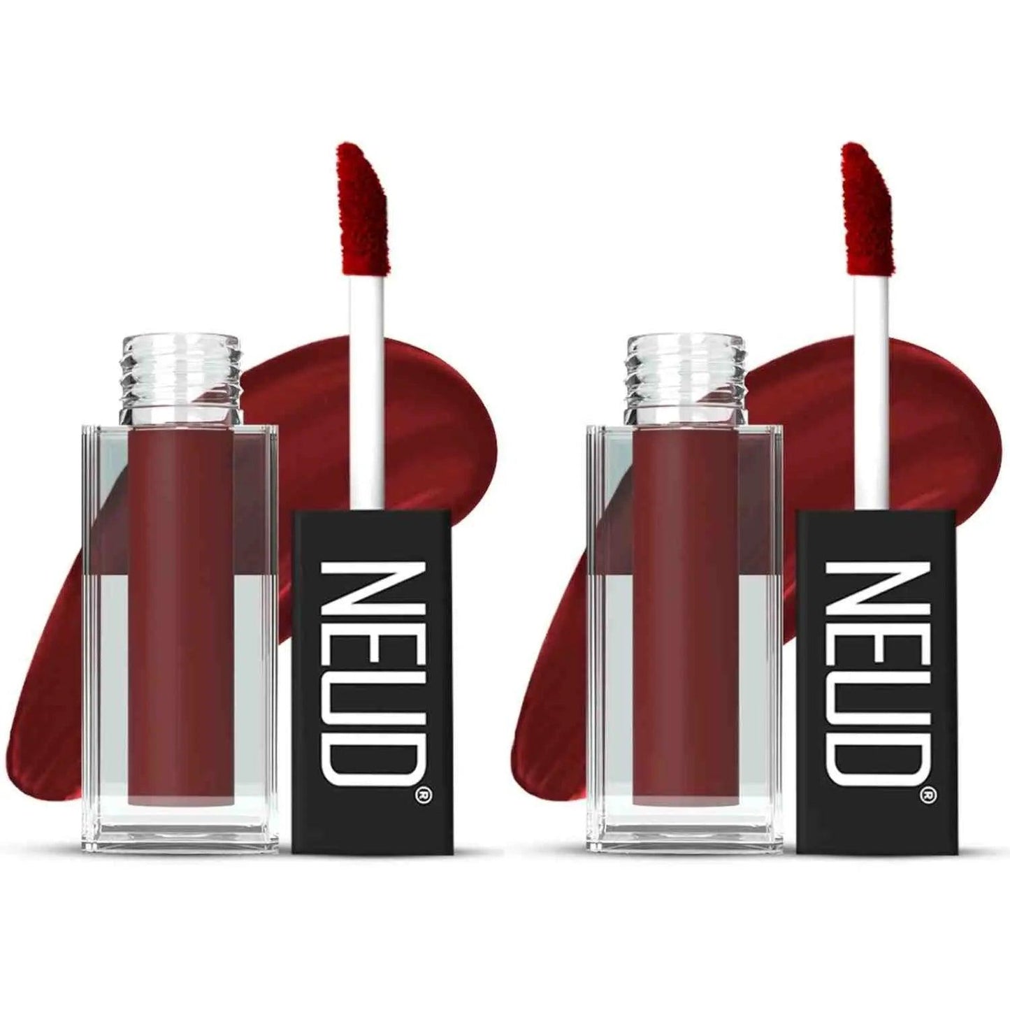 NEUD Matte Liquid Lipstick Red Kiss with Jojoba Oil, Vitamin E and Almond Oil - Smudge Proof 12-hour Stay Formula with Free Lip Gloss 7419870371937