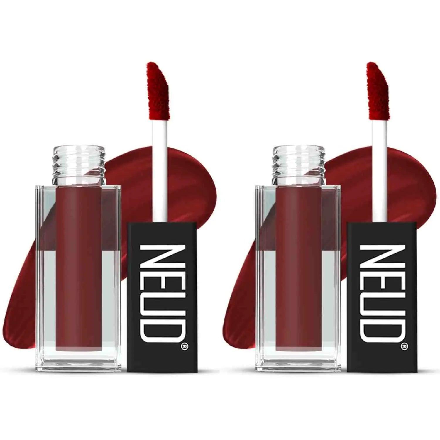 Buy NEUD Matte Liquid Lipstick Red Kiss (52), Get Free Lip Gloss – Official  Brand Store: everteen | NEUD | Nature Sure | ManSure