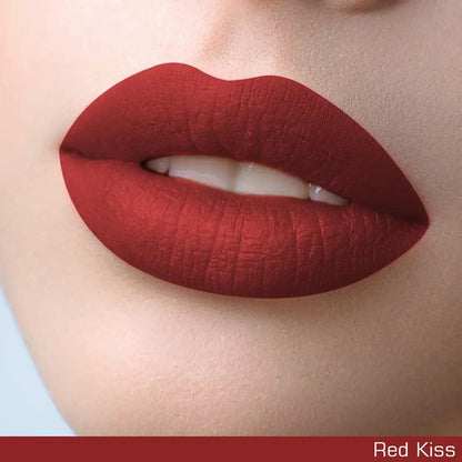 NEUD Red Kiss Matte Liquid Lipstick with Free Lip Gloss - Shade - everteen-neud.com