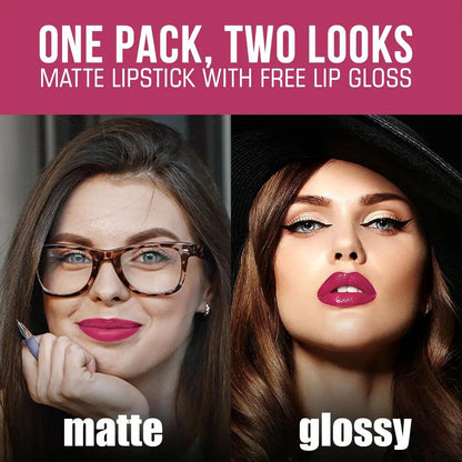 Get Two Looks In One Pack of NEUD Matte Liquid Lipstick Supple Candy - Matte Finish For Daily Routine and Glossy Shine For Party Look - everteen-neud.com