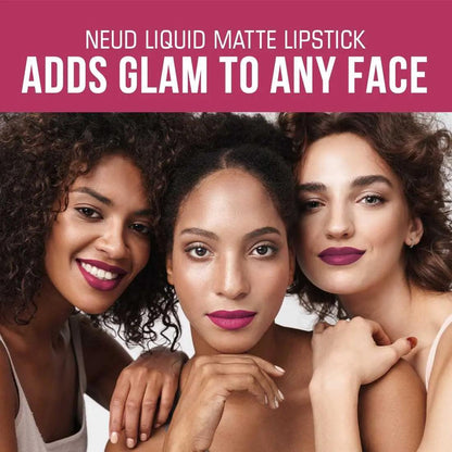 NEUD Matte Liquid Lipstick Supple Candy with Jojoba Oil, Vitamin E and Almond Oil - Smudge Proof 12-hour Stay Formula with Free Lip Gloss