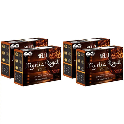 Buy 4 Packs of NEUD Mystic Royal Oud Luxury Artisan pH Balanced Cold-Pressed Handmade Soap 125g Each With Oudh and Gul Banafsha - everteen-neud.com