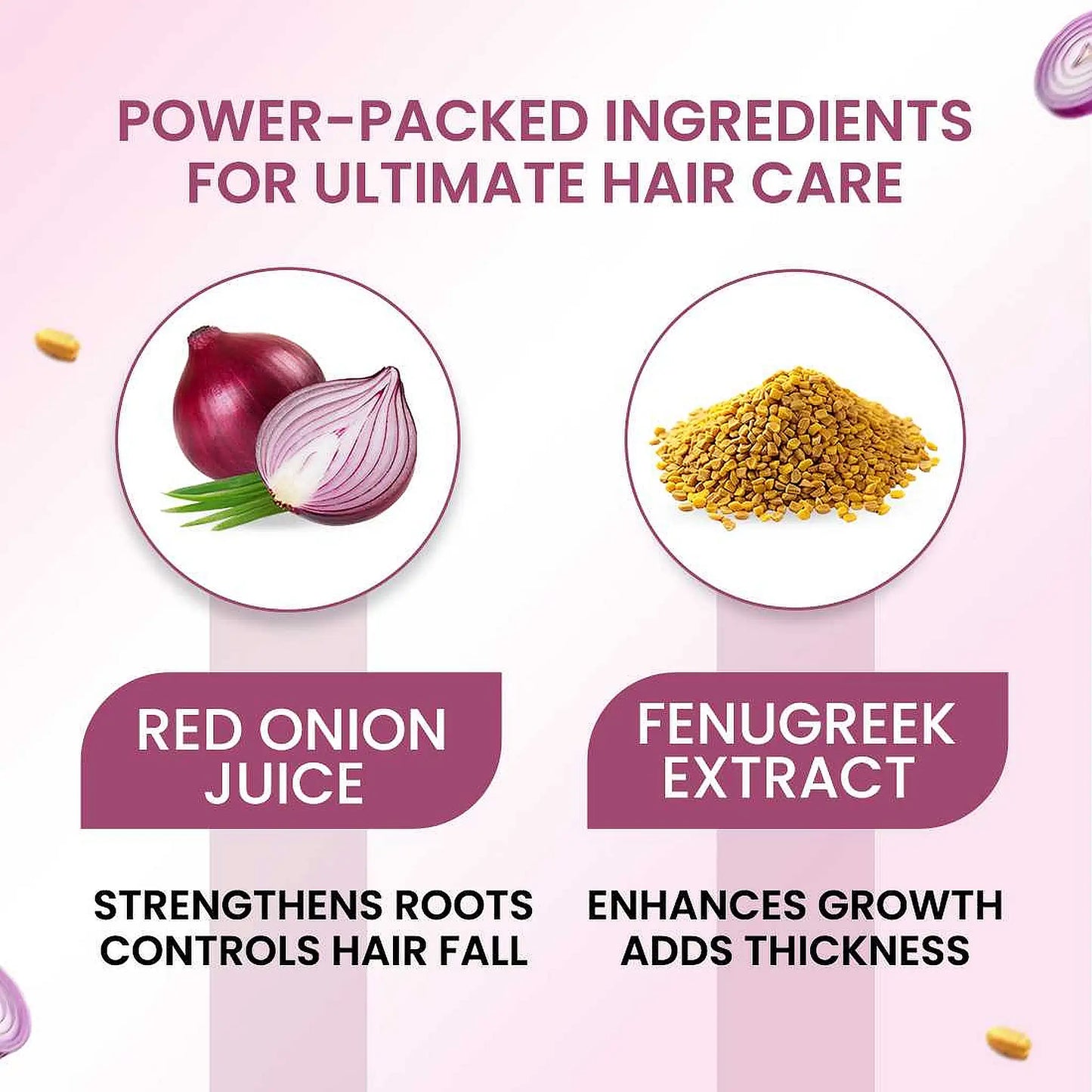 NEUD Onion Hair Oil - Enriched With Red Onion Juice and Fenugreek