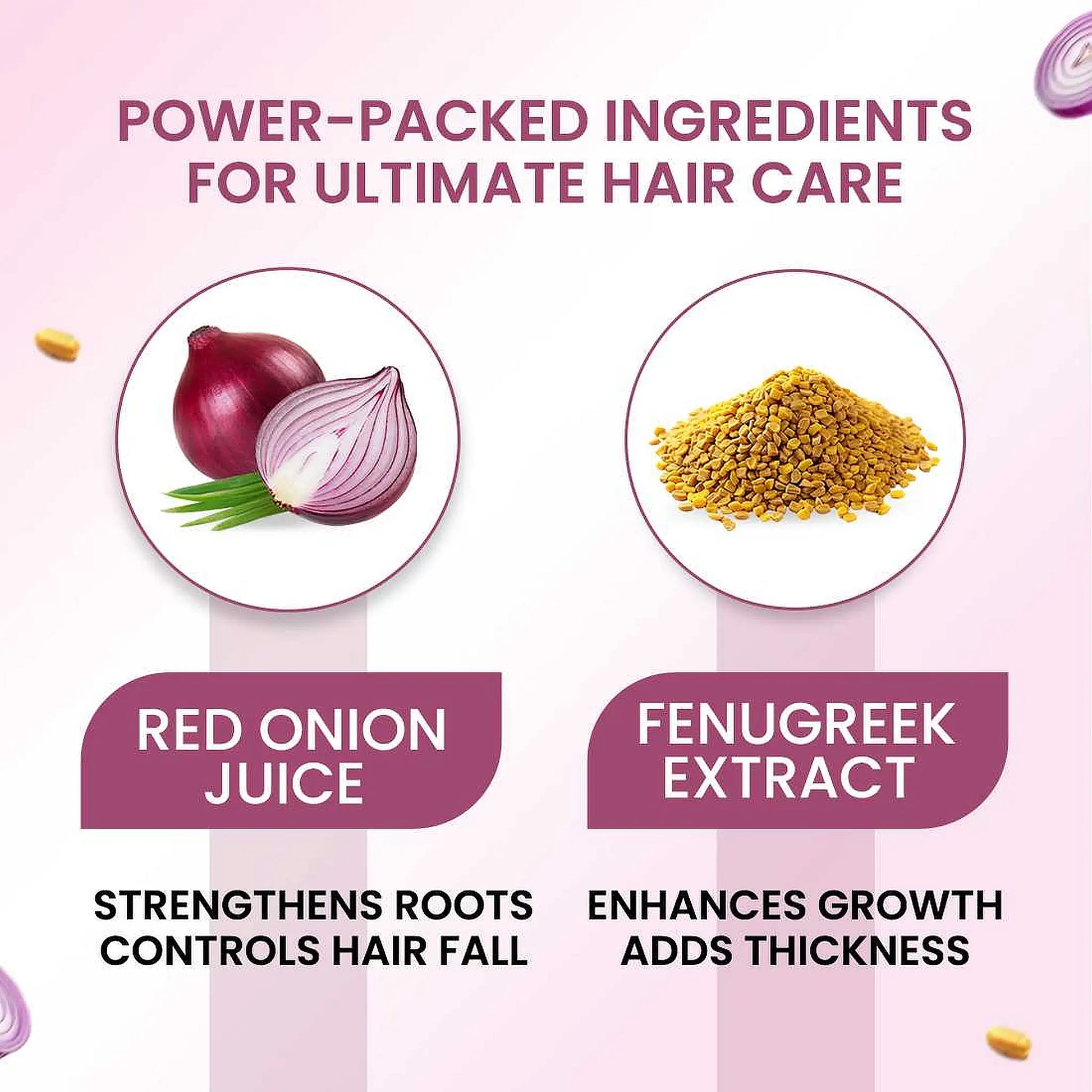 NEUD Onion Hair Oil - Enriched With Red Onion Juice and Fenugreek