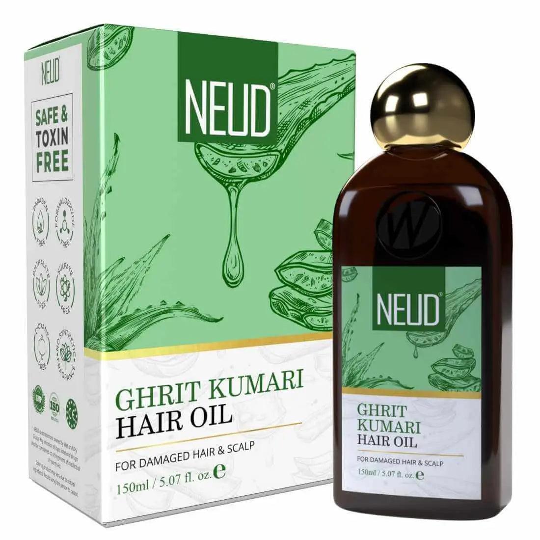 NEUD Premium Ghrit Kumari Hair Oil for Men & Women - 150 ml 8906116280553