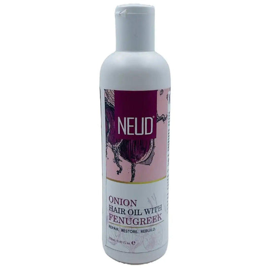NEUD Premium Onion Hair Oil with Fenugreek for Men and Women - 250ml - Official Brand Store: everteen | NEUD | Nature Sure | ManSure
