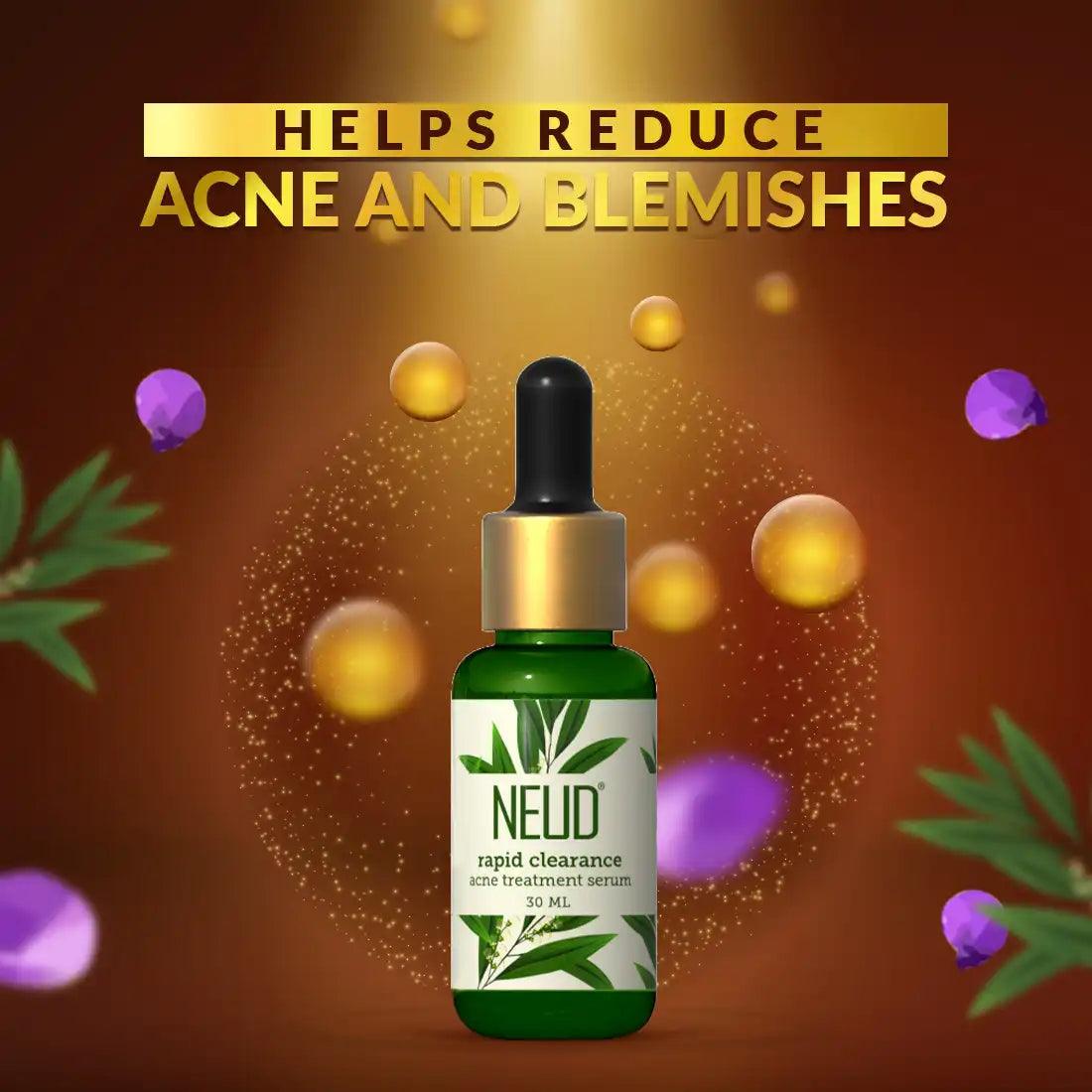 NEUD Rapid Clearance Acne Treatment Serum helps Reduce Pimples, Blemishes and Fine Lines - everteen-neud.com