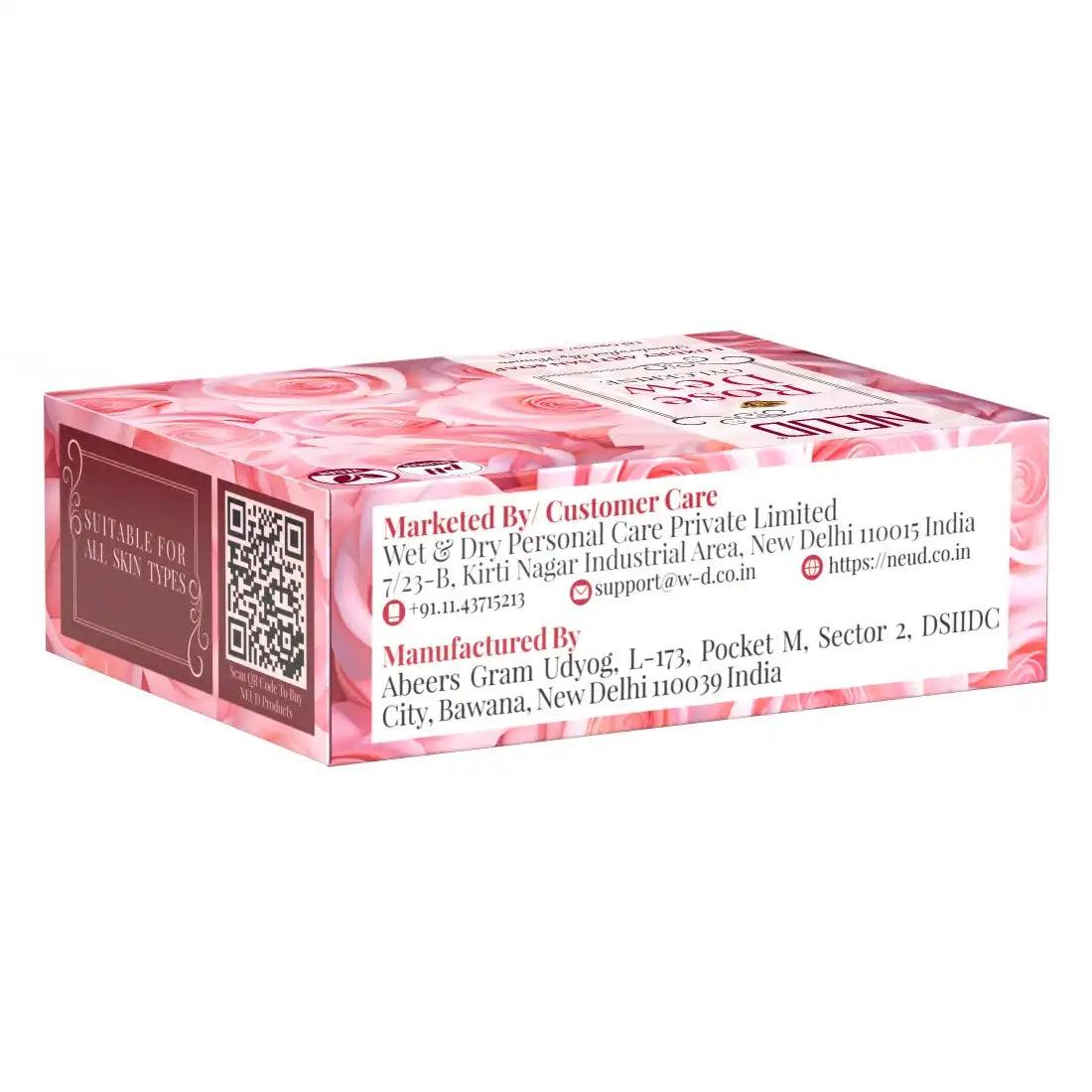 NEUD Rose Dew Glycerine Luxury Artisan pH-Balanced Handmade Soap 125g - Legal Metrology Information - everteen-neud.com