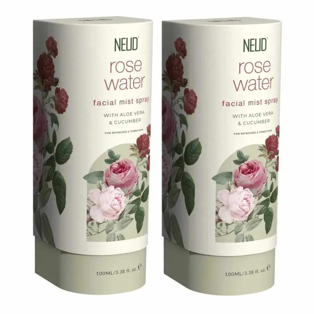 NEUD Rose Water Facial Mist Spray For Refreshed and Toned Skin - 100 ml 9559682312976