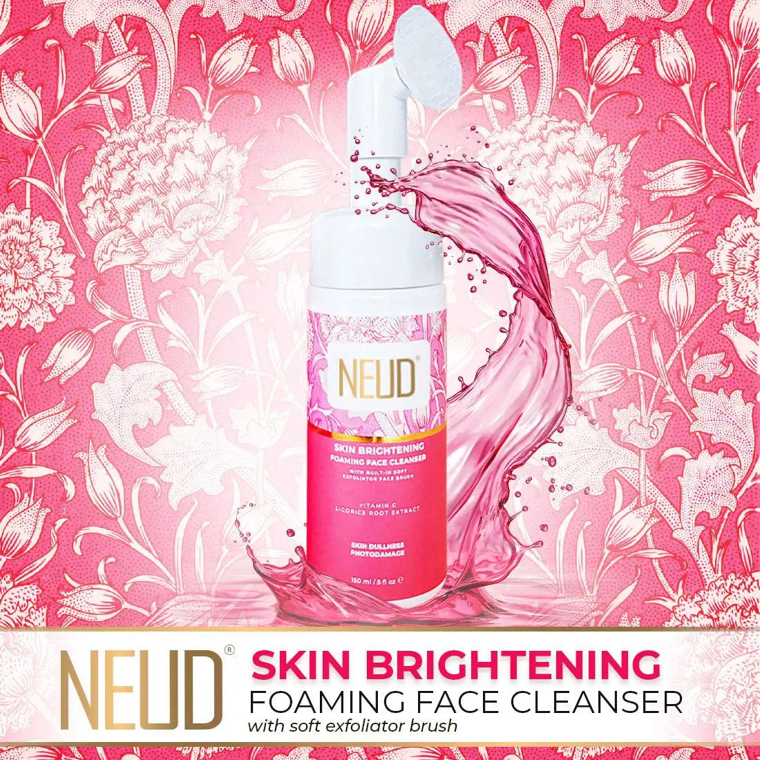 NEUD Skin Brightening Foaming Face Cleanser 150ml With Vitamin C and Licorice Gives Luxurious Foam Wash - everteen-neud.com