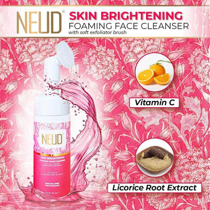 NEUD Skin Brightening Foaming Face Cleanser With Vitamin C and Licorice - 150 ml