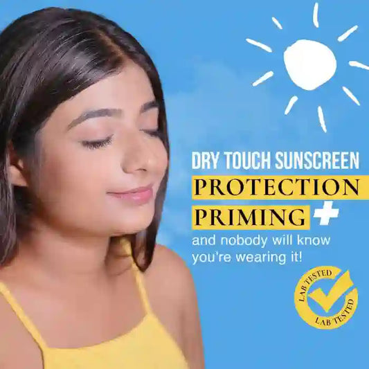 NEUD Ultra Velvety Matte Priming Sunscreen Dry Touch with SPF 50 PA++++ and Vitamin E, Sweat-Resistant, No White Cast - 50g