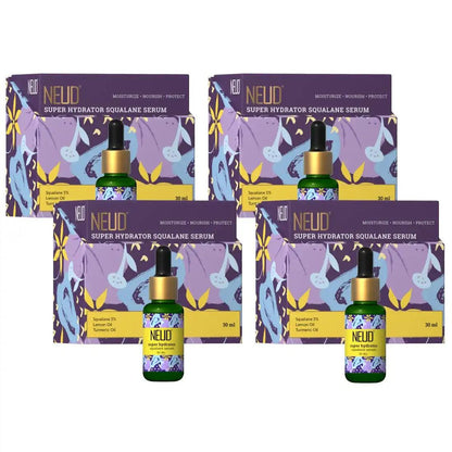 Buy 4 Packs NEUD Super Hydrator Squalane Serum 30ml With Lemon Oil, Turmeric Oil and Reverskin - everteen-neud.com