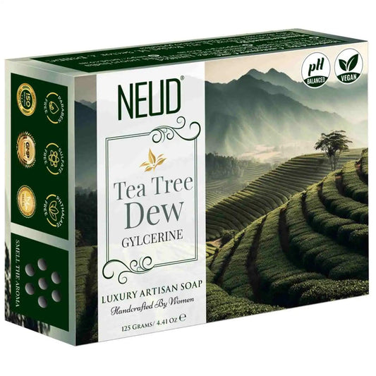 Buy 1 Pack NEUD Tea Tree Dew Glycerine Luxury Artisan Handmade Soap 125g - everteen-neud.com