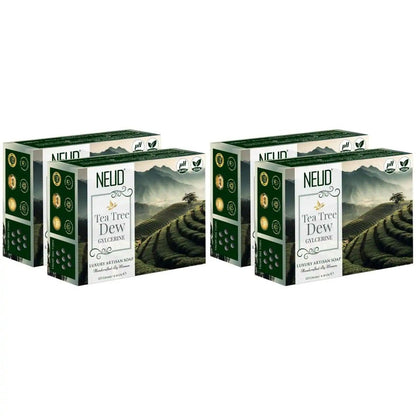 Buy 4 Packs NEUD Tea Tree Dew Glycerine Luxury Artisan Handmade Soap 125g Each - everteen-neud.com