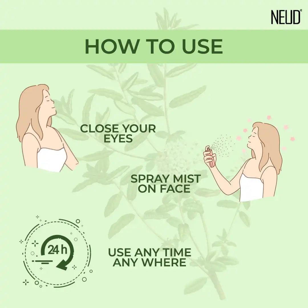 NEUD Tea Tree Facial Mist Spray is easy to use - everteen-neud.com