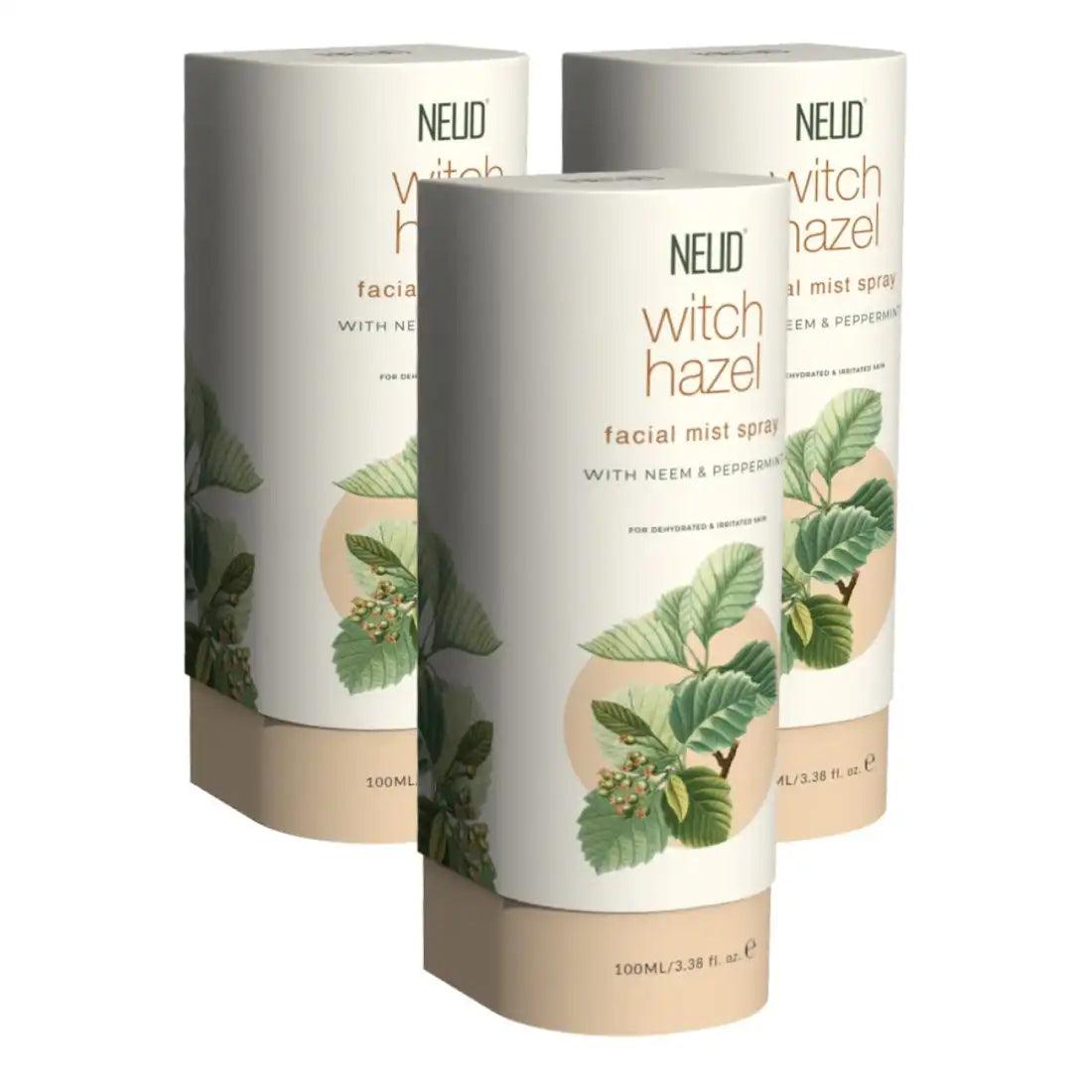Buy 3 Packs NEUD Witch Hazel Facial Mist Spray 100ml For Dehydrated and Irritated Skin - everteen-neud.com