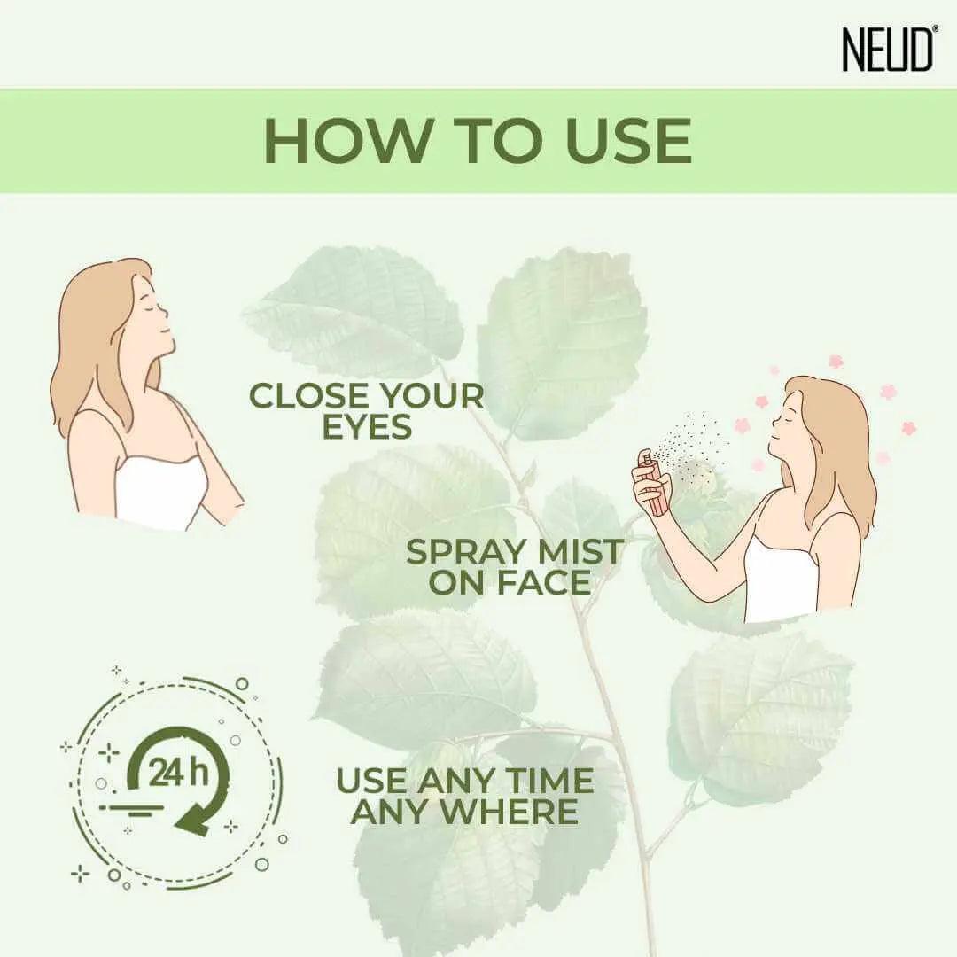 NEUD Witch Hazel Facial Mist Spray For Dehydrated & Irritated Skin - 100 ml
