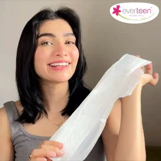 Watch video to learn how everteen XXXL sanitary pads are designed to offer extra long protection for heavy flow at nights for a stress-free sleep during periods