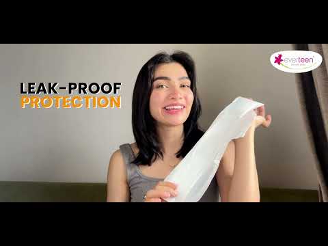 Watch video to learn how everteen XXXL sanitary pads are designed to offer extra long protection for heavy flow at nights for a stress-free sleep during periods