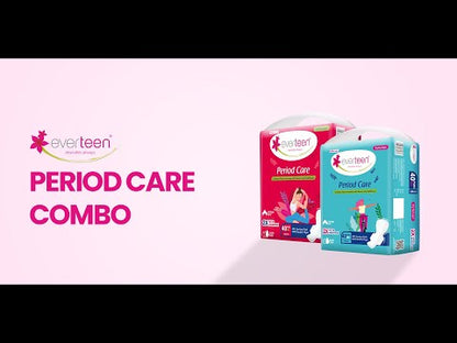 everteen Combo - XXL Period Care 40 Dry and 40 Soft Sanitary Pads Enriched With Neem Safflower